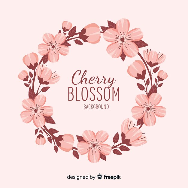 Cherry blossom fond