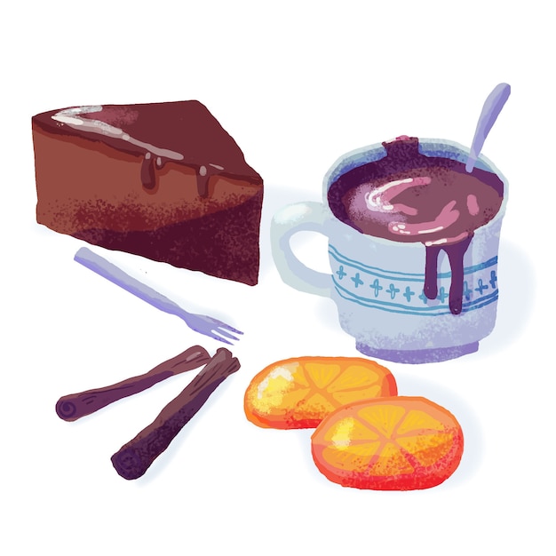 Chocolat Chaud Et Gâteaux Réconfortants