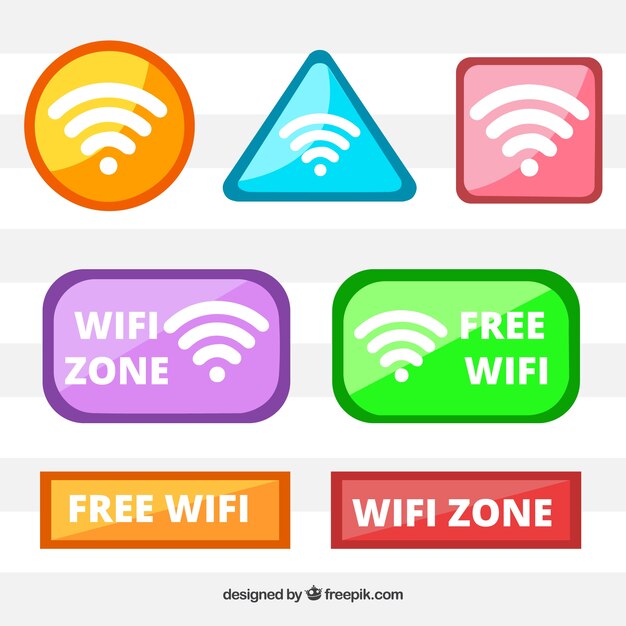 Choix coloré des boutons wifi