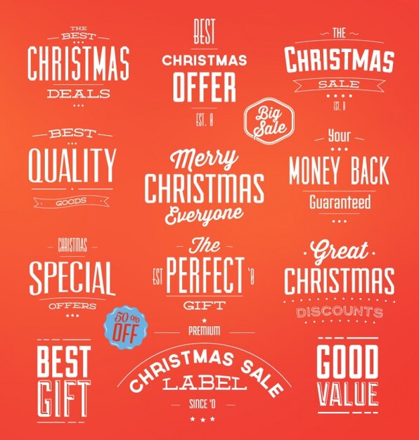 Christmas Labels Collection