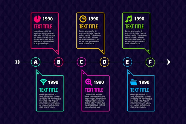 Chronologie Infographique Professionnelle