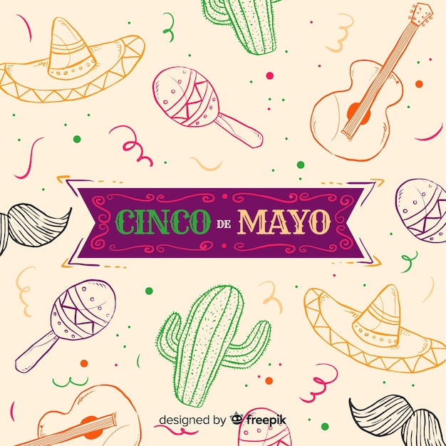 Vecteur gratuit cinco de mayo