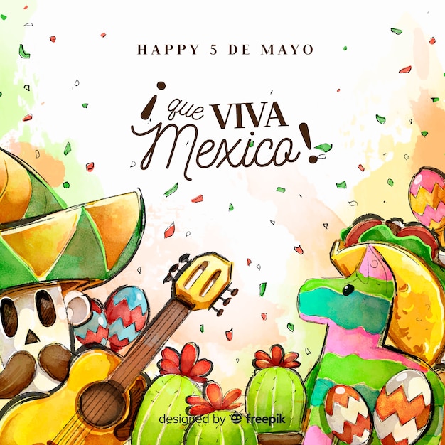 Vecteur gratuit cinco de mayo