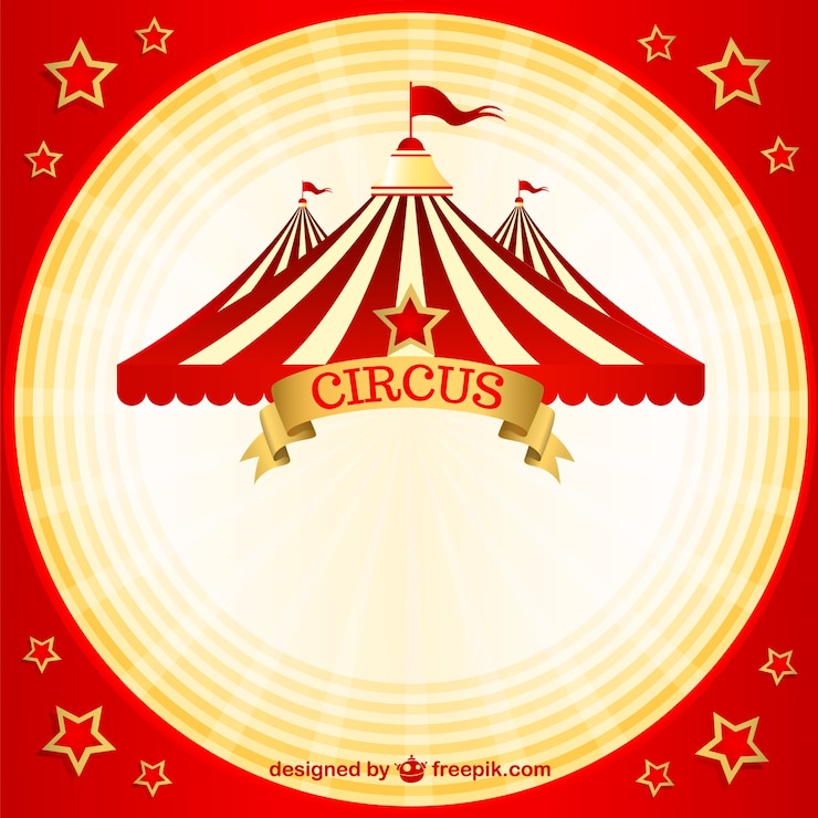 Vecteur gratuit cirque vintage