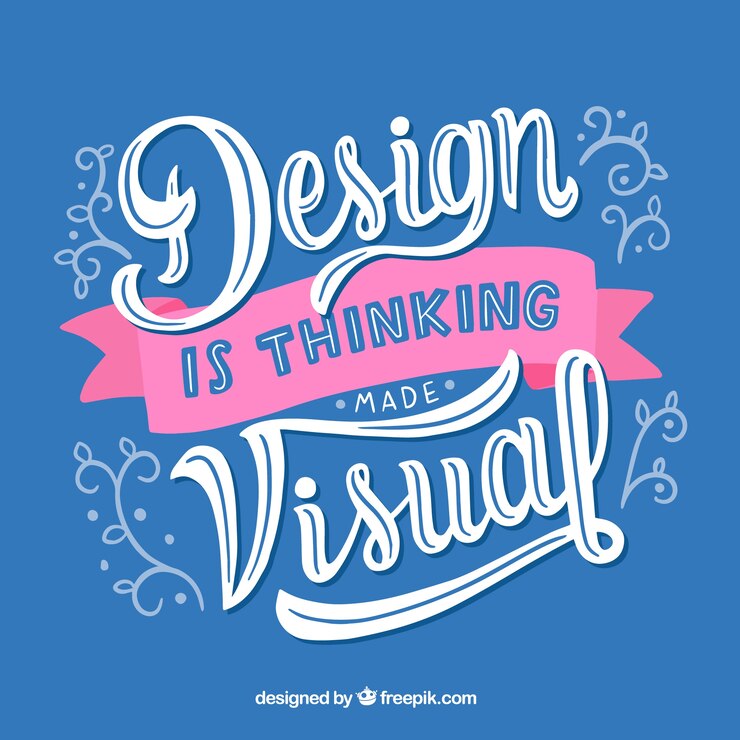 Vecteur gratuit citation de conception graphique dans le style dessiné à la main