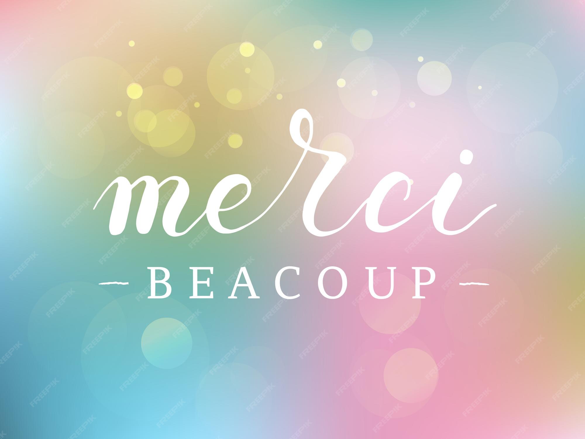 Citation Esquissee A La Main Merci Beacoup Merci Beaucoup En Anglais Sur Fond Texturedessine A La Main Vecteur Premium