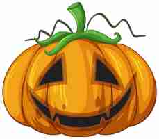 Vecteur gratuit citrouille d'halloween jack o'lantern