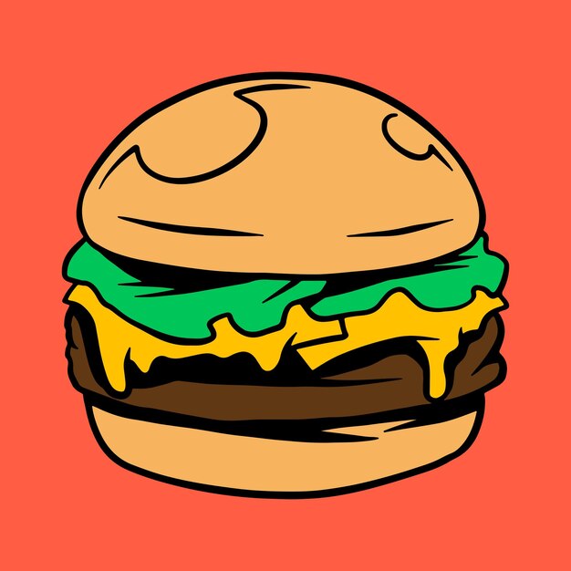 clipart cheeseburger