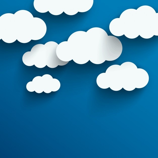 Vecteur gratuit clouds background