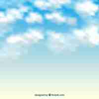 Vecteur gratuit clouds background