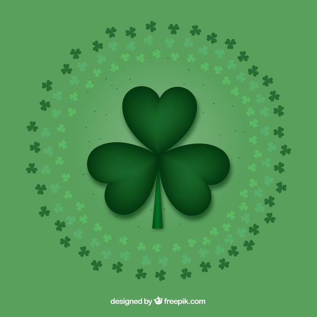 Clover Background Pour Saint Patrick