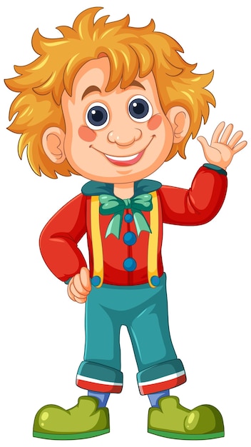 Le clown de dessin animé qui agite