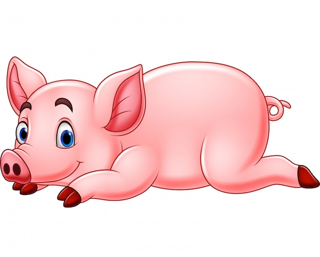 Cochon Drole De Bande Dessinee Vecteur Premium Cochon Drole De Bande Dessinee Vecteur Premium