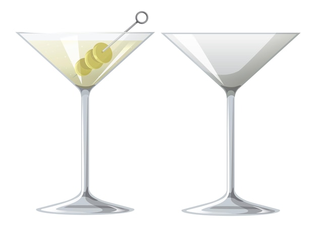 Cocktail Martini dans le verre