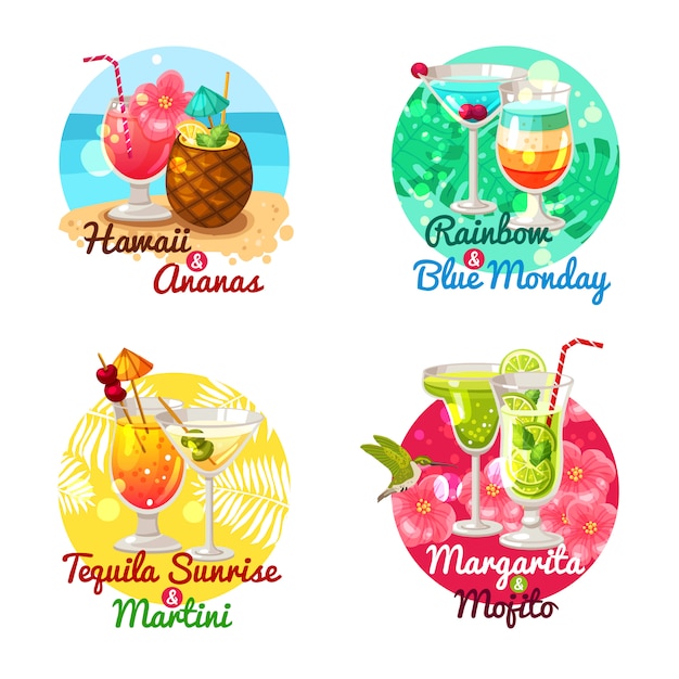 Cocktails Tropicaux Plats