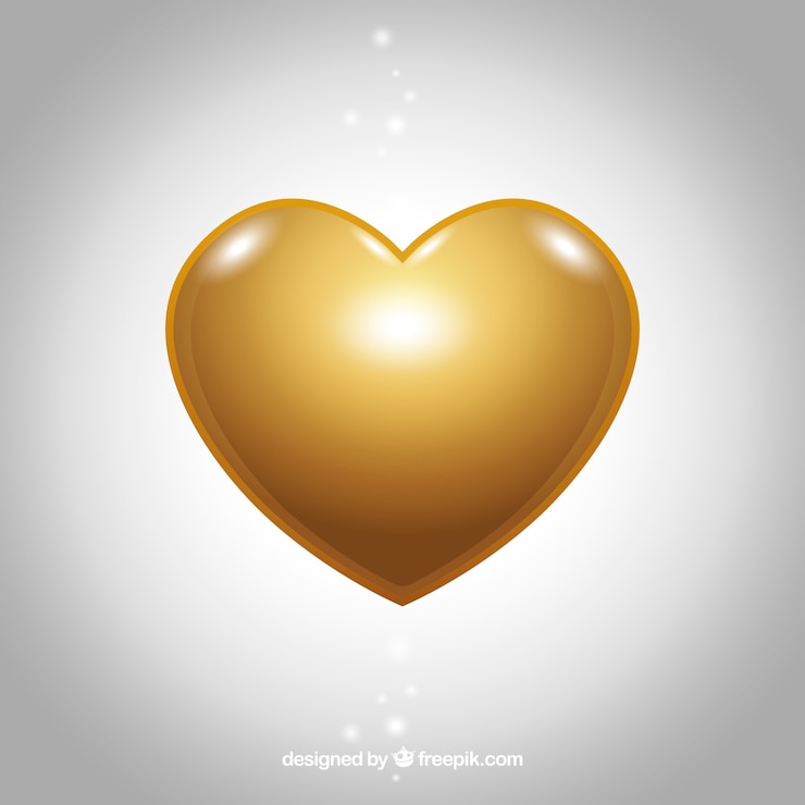 Vecteur gratuit coeur brillant