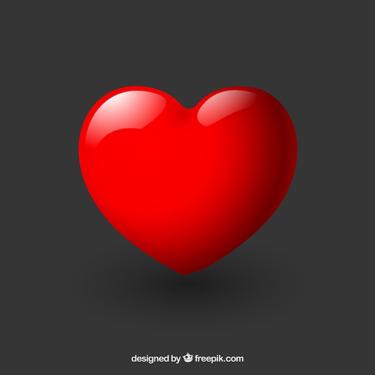 Vecteur gratuit coeur brillant
