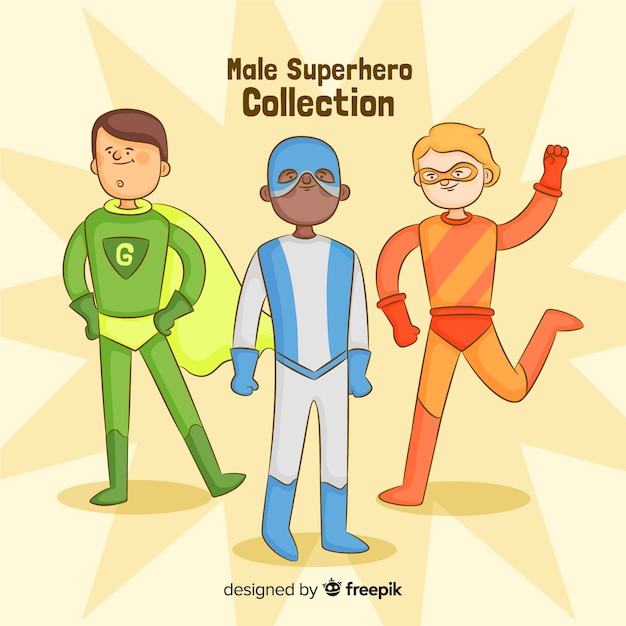 Collecte De Super-héros Masculins