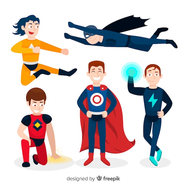Collecte De Super-héros Masculins