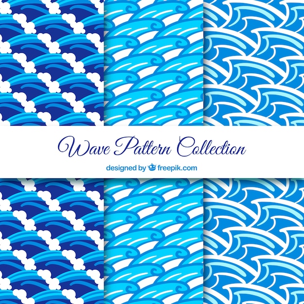 Collection abstraite de formes ondulatoires