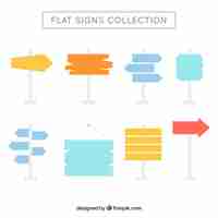 Vecteur gratuit collection d'affiches en design plat