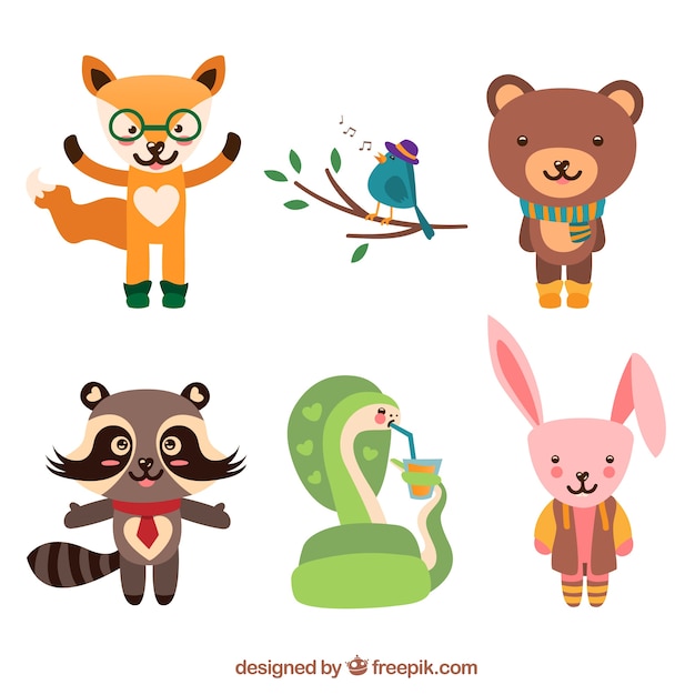 Collection D'animaux Mignons