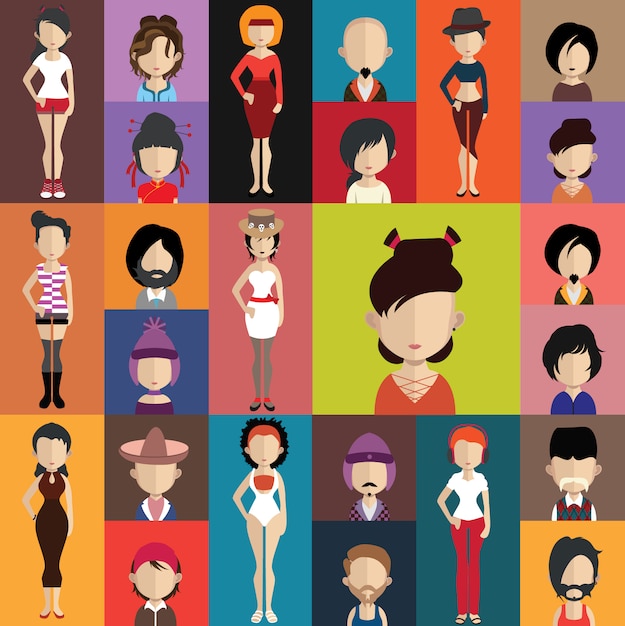 collection avatars humains