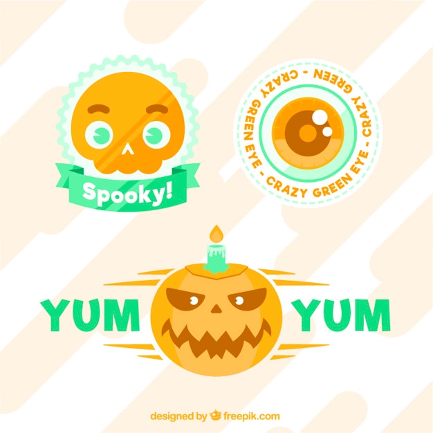 Collection De Badges Halloween