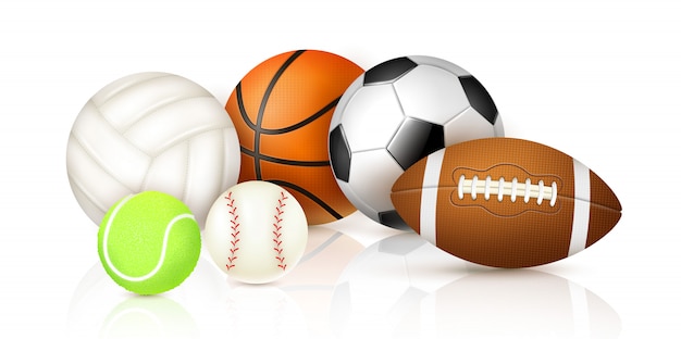 Collection de balles de sport