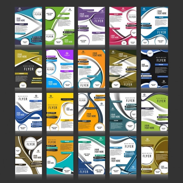 Vecteur gratuit collection de brochure d&#39;affaires