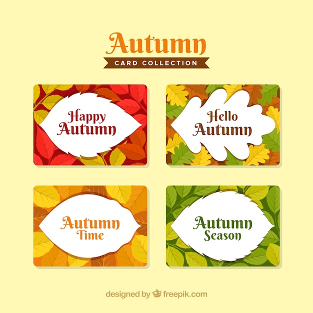 Collection De Cartes D'automne