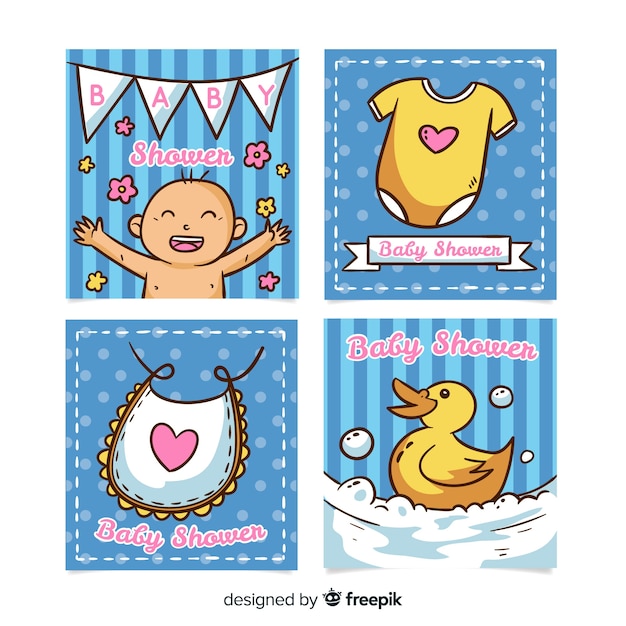 Collection De Cartes De Douche De Bébé