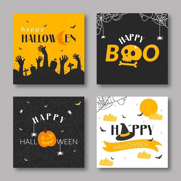 Collection De Cartes D'halloween