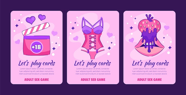 Collection De Cartes De Jouets Sexuels