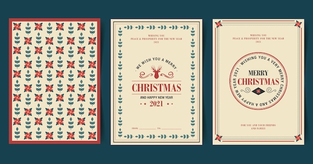 Collection De Cartes De Noël Vintage