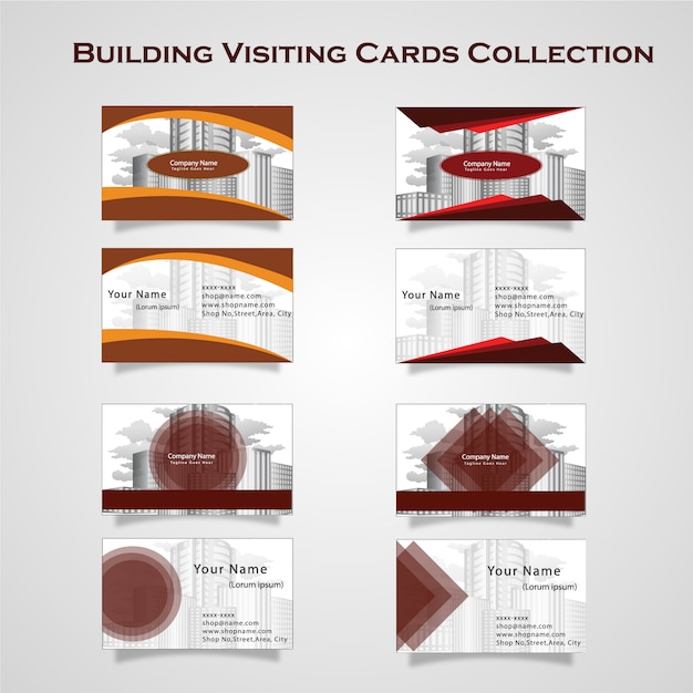 Collection de cartes de visite élégante
