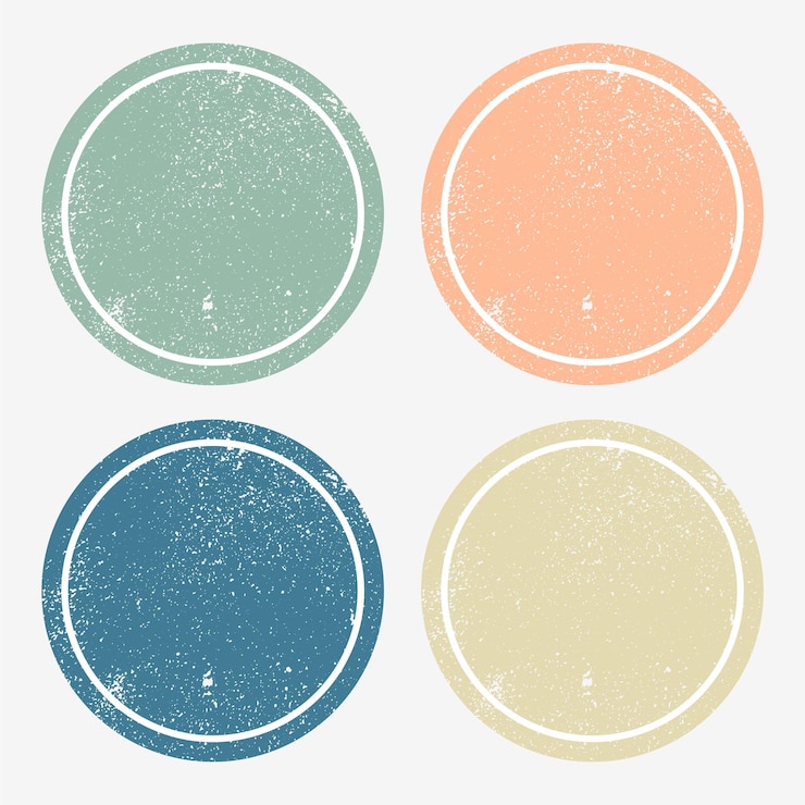 Vecteur gratuit collection de conception d'éléments de forme ronde vides