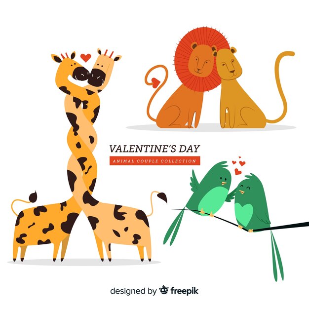 Collection De Couple D'animaux Valentine