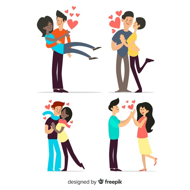 Collection couple valentine
