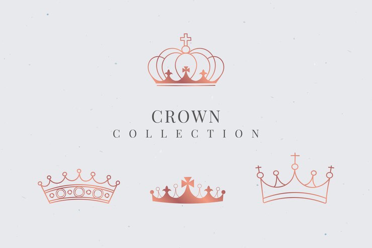 Vecteur gratuit collection couronne royale