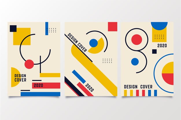 Collection de couvertures graphiques glitch
