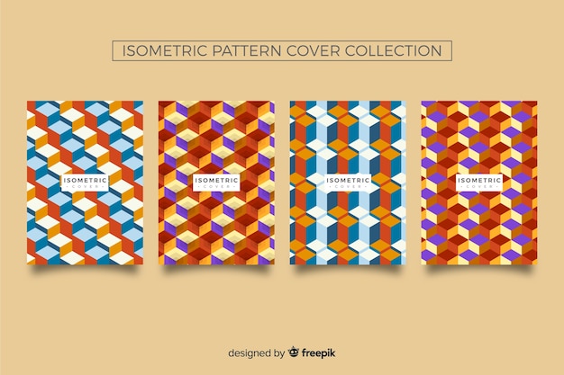 Collection de couvertures de motifs isométriques