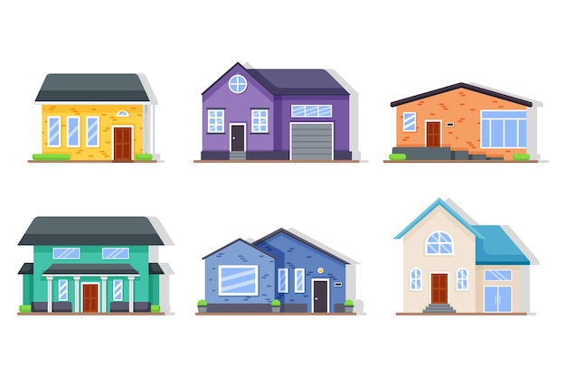 Collection De Diverses Maisons Avec Garage