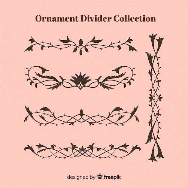 Collection De Diviseur D'ornement