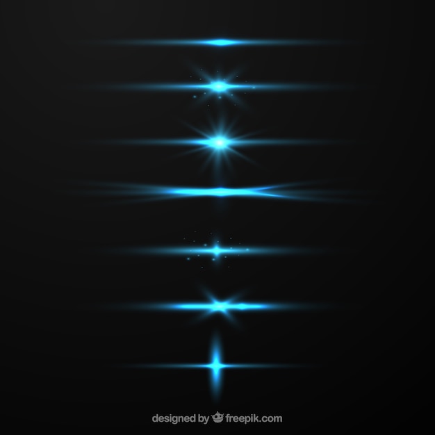 Collection de diviseurs avec effet de lumière