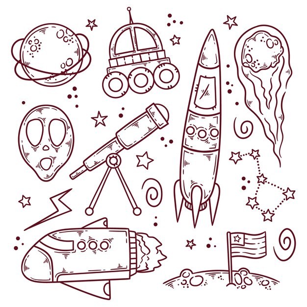 lancement d une fusee spatiale sur la lune avec illustration de fumee et l espace vecteur premium jeux coloriage jouer en ligne