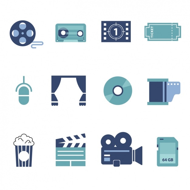 collection d&#39;éléments de Cinéma