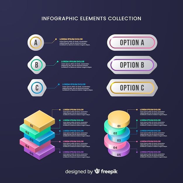 Collection D'éléments Infografic