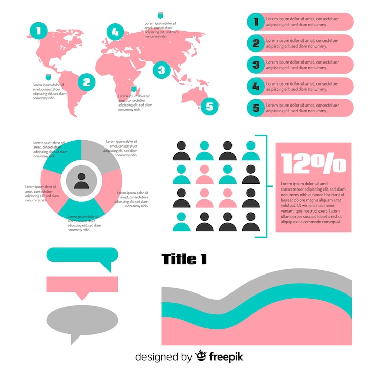Vecteur gratuit collection d&#39;éléments infographiques
