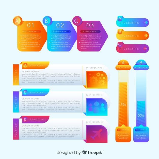 Collection d&#39;éléments infographiques